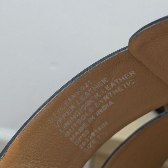 Madewell The Dixson Fisherman Mule Flats True Black Leather Sz 7.5 NEW - Picture 11 of 16